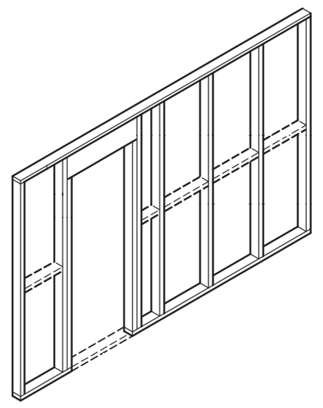 Figura 15: Elementos de travamento da estrutura em timber-frame (TRADA, 2008)